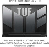 ASUS TUF A16 RYZEN 7 - 7735HS 16GB RAM 512GB SSD VIDEO 8GB Gaming 16" WUXGA