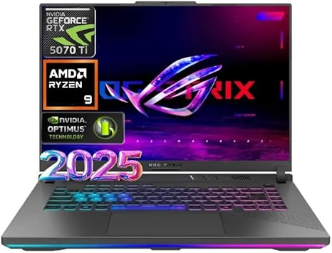 ASUS ROG STRIX G16 RYZEN 9 8940HX 32GB RAM 1TB SSD RTX 5070TI 16 "