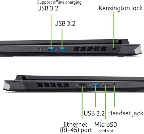 Acer nitro 17, i7-14va, Nvidia 4060, 16gb, 1Tb SSD,  17''