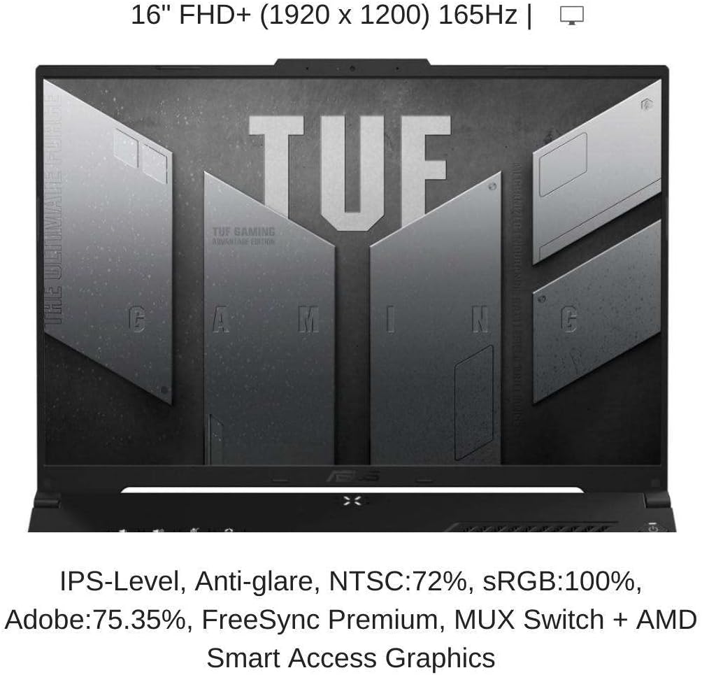 ASUS TUF A16 RYZEN 7 - 7735HS 16GB RAM 512GB SSD VIDEO 8GB Gaming 16" WUXGA