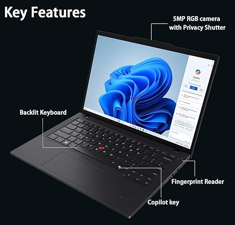 LENOVO THINKPAD T14 ULTRA 7 - 155U 16GB RAM 512GB SSD  WINDOWS 11 PRO - 14