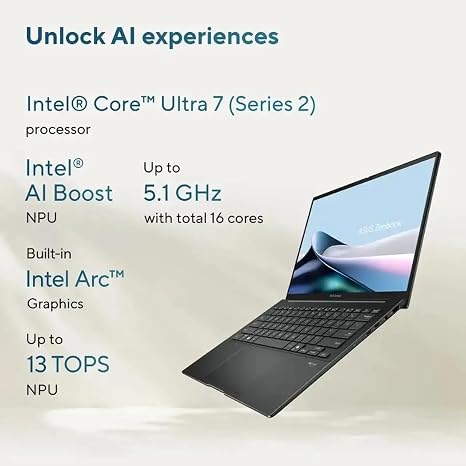 ASUS ZENBOOK ULTRA 7 255H 16GB RAM 512GB SSD 14"