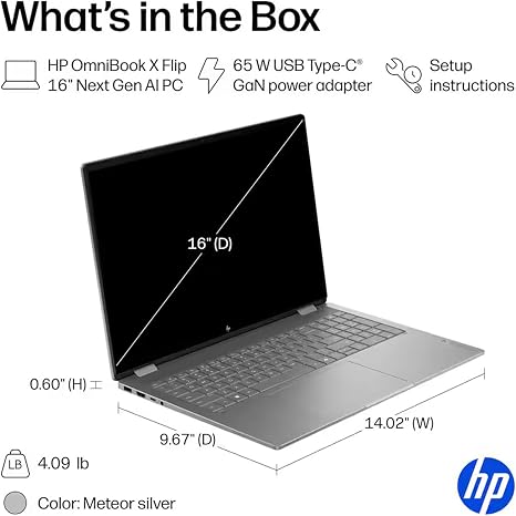 HP OMNIBOOK FLIP RYZEN AI5 430W 16GB RAM 512GB SSD TOUCH 16"