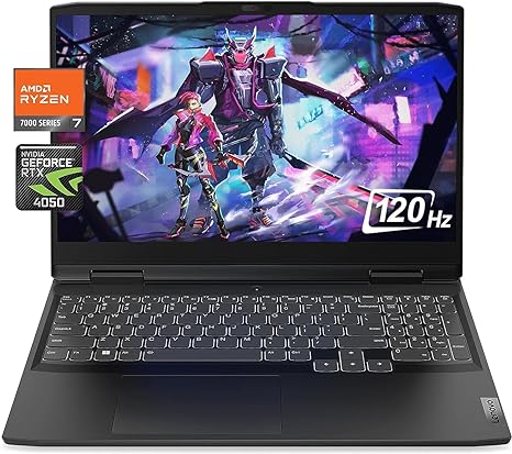 LENOVO IDEAPAD GAMING 3 RYZEN 7-7735HS 16GB RAM 512GB SSD RTX 4050 16PULG, GAMING.