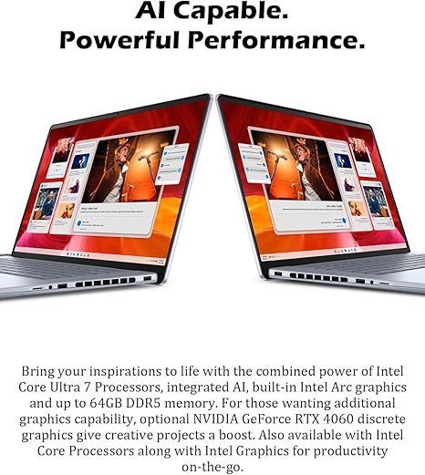 DELL INSPIRON 16 7640 ULTRA 7 24 GB RAM 1 TB SSD RTX 4060 16"