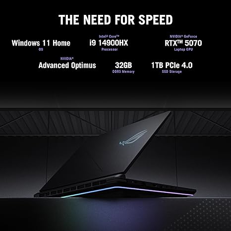 ASUS ROG STRIX G16 I9-14VA 16GB RAM 1TB SSD RTX 5070 16"