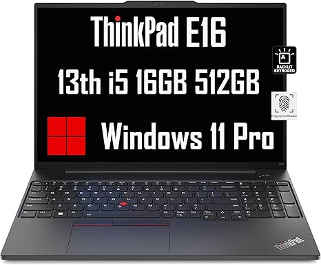 LENOVO THINKPAD E16 I5-13VA 16GB RAM 512GB SSD WINDOWS 11 - 16