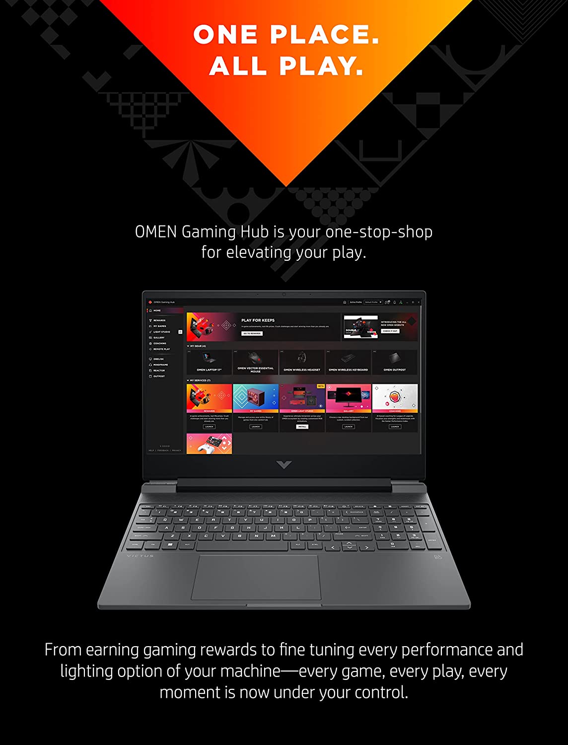 HP VICTUS i5-12VA 16GB RAM 512GB SSD T.VIDEO 4GB GAMING 15.6¨