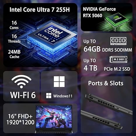 HP OMEN SLIM  ULTRA 7 32 GB RAM - 1 TB SSD 15,6
