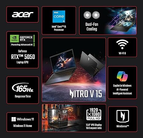 ACER NITRO VI5-13VA 16GB RAM 512GB SSD RXT 5050 15.6''