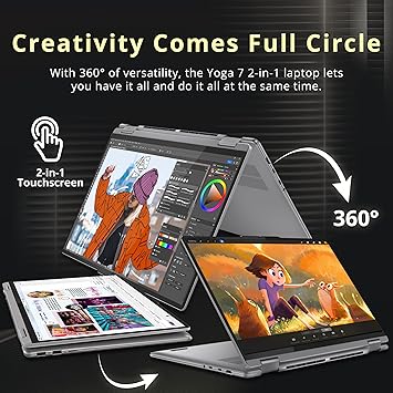 LENOVO YOGA 7 RYZEN 7 - 8000H 16GB RAM 1TB SSD TOUCH 16"