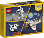 LEGO Creator 3 en 1 Transbordador espacial de juguete a astronauta a nave espacial 31134 (144 Piezas)