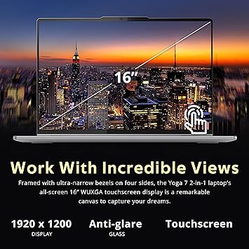 LENOVO YOGA 7 RYZEN 7 - 8000H 16GB RAM 1TB SSD TOUCH 16"