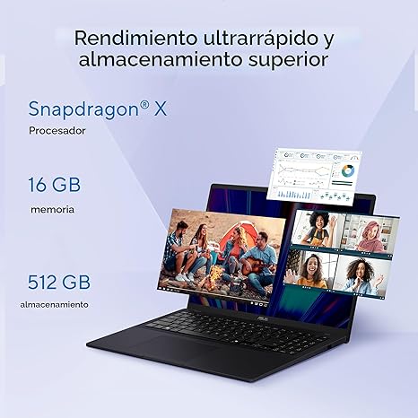ASUS VIVOBOOK 16 SNAPDRAGON 16GB RAM 1TB SSD 16"