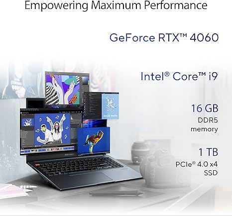 ASUS VIVOBOOK PRO 16 I9-13VA 32GB RAM 1TB SSD RTX 4060 GAMING - 16"