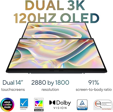 ASUS ZENBOOK DUO ULTRA 9 185H 16GB RAM 1TB SSD 14"