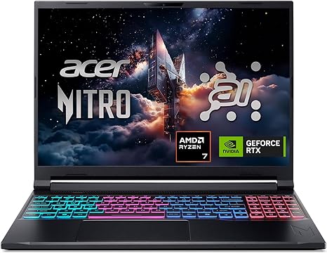 ACER NITRO RYZEN 7 260W 16GB RAM 1TB SSD RXT 5060 16''