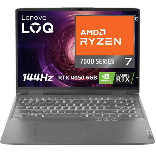 Lenovo LOQ Gaming, Ryzen 7-7840HS, Nvidia 4050 6GB, 16GB Ram, 512GB