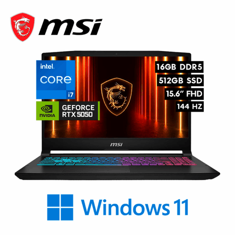 MSI KATANA 15 I7 - 14VA 512GB SSD 16GB RAM, NVIDIA 5050 GAMING 15,6"