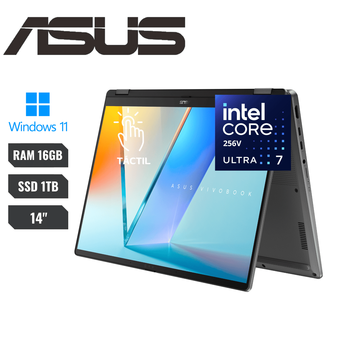 ASUS VIVOBOOK FLIP ULTRA 7  16 GB RAM 1 TB SSD X360  14"