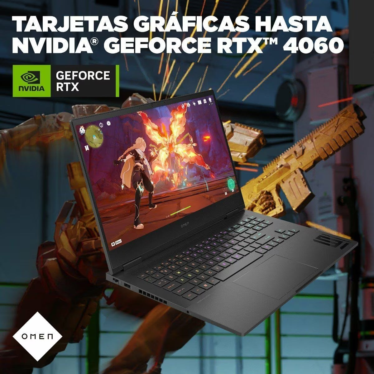 HP OMEN I7 13VA 16GB RAM 512GB SSD RTX 4060 15,6"
