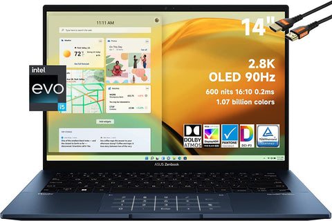 Asus Zenbook Intel i5-12va, 8 Gb 512 Gb, Windows 11, OLED 14¨